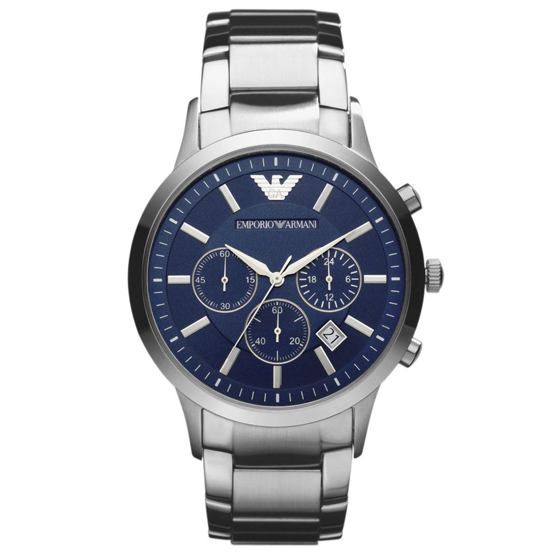 Emporio Armani AR2448 Silver Steel Chronograph Men's Watch Emporio Armani AR2448 Silver Steel Chronograph Men's Watch
